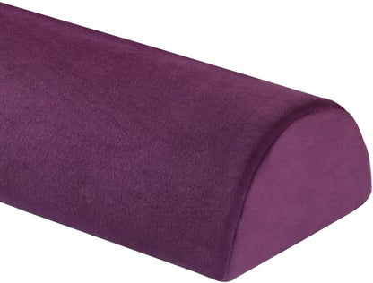Half Moon Bolster Pillow for Legs, Knees, Lower Back and Head, Lumbar Support Pillow for Bed, Sleeping | Semi Roll for Ankle and Foot Comfort - Machine Washable Cover(@10,42x18x10cm/16.5x7x4in)