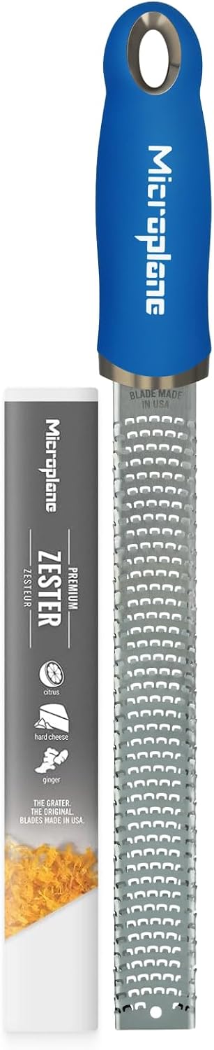 Premium Classic Series Zester - Lipstick Pink | Lemon Zester tool, Hard Cheese & Vegetable Grater | For Citrus, Parmesan Cheese, Garlic, Ginger, Nutmeg | Fine Stainless Steel Blade, Made in USA