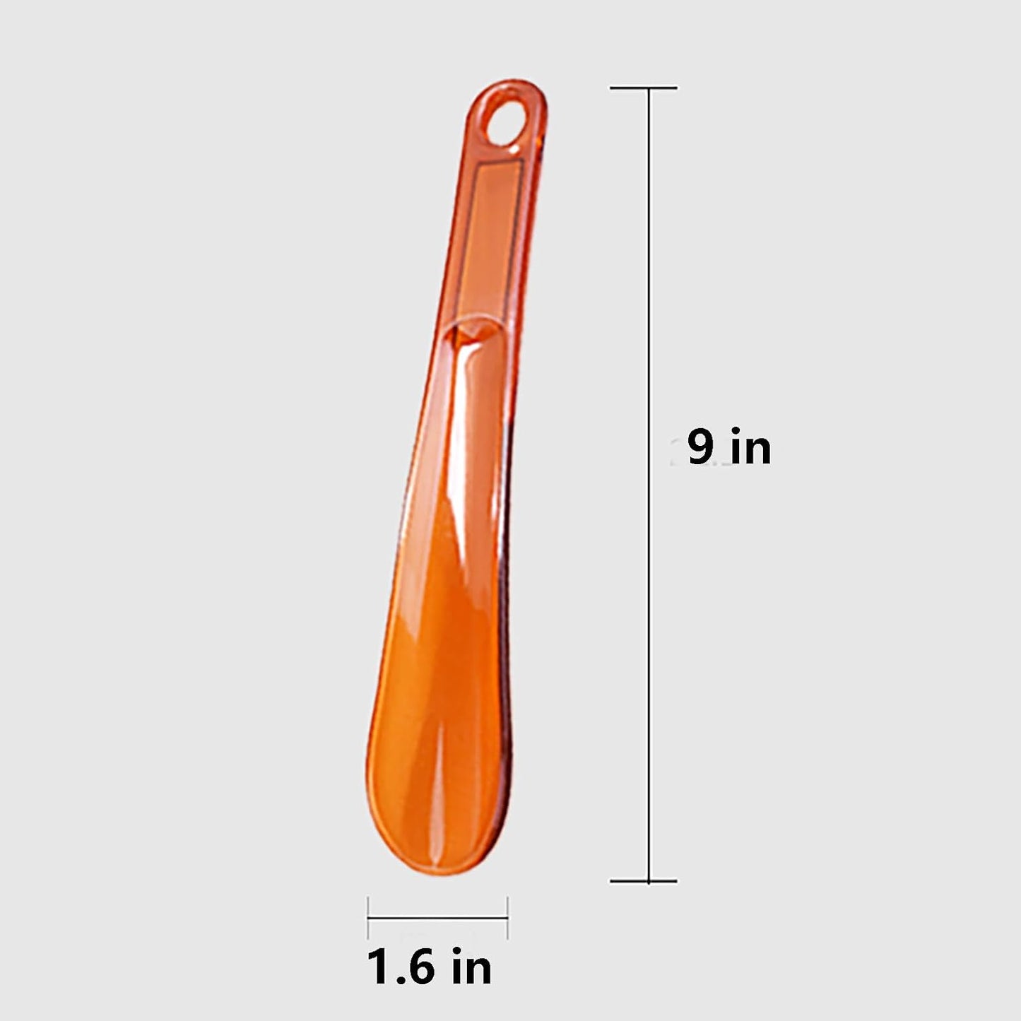 3 Pack Plastic 9" Shoe Horn Travel Shoehorns, Plastic Shoehorn, for Men, Women, Kids, Seniors, Pregnancy.