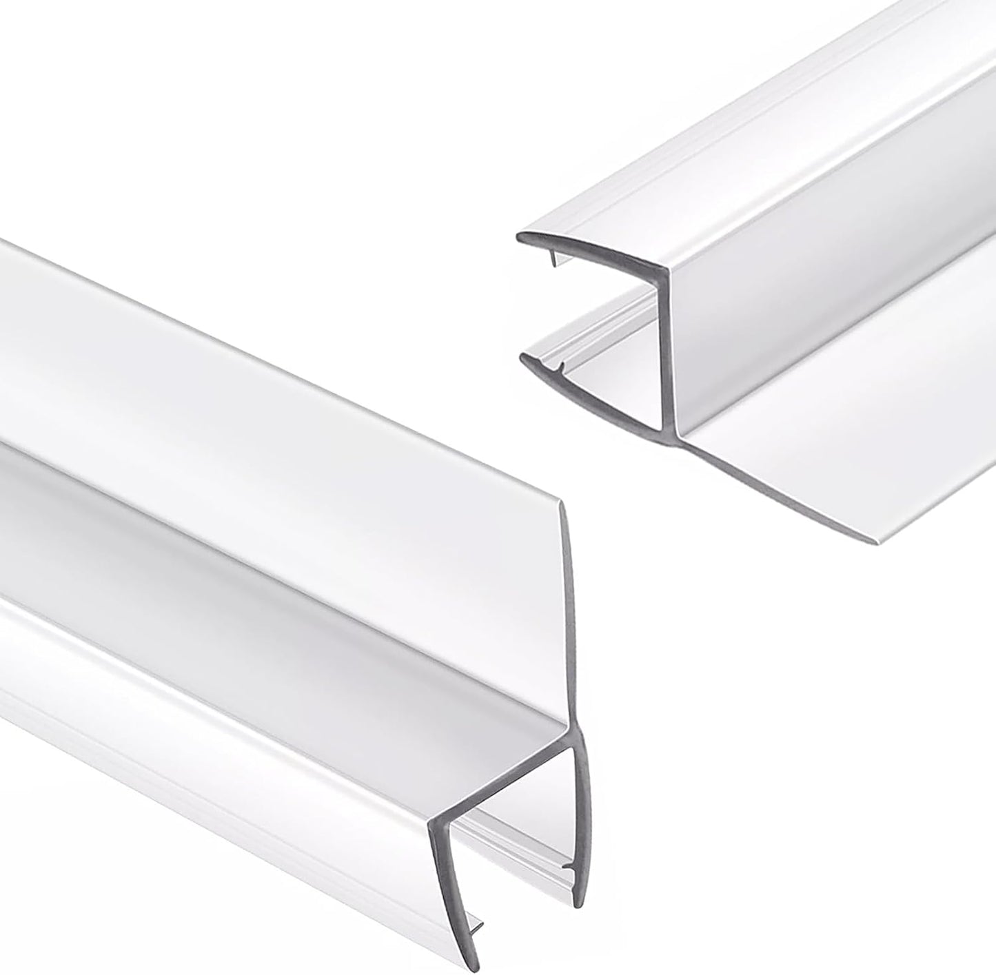 2-Pack 5/16" x 39" Shower Door Bottom Seal Strip, Shower Door Sweep | Frameless Glass Door Seal Strip, Stop Shower Leaks for 5/16" (8mm) Thick Glass