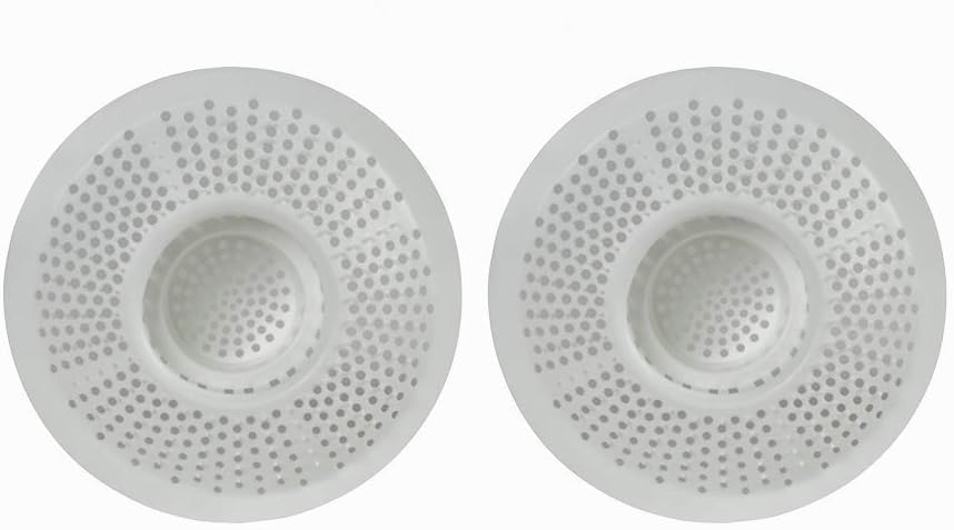 Hairstopper Drain Cover Hair Catcher for Shower and Bathtub, Protects Against Clogs Without Blocking Water Flow, White, 3 Pack | Protects Against Clogs Without Blocking Water Flow, Fits Most Standard Size Shower and Bathtub Drains, 3 Pack