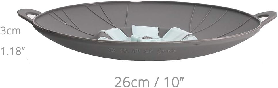Orione 2Pcs Multi-Purpose Spiil Stopper Lid Cover Silicone Boil Over Safeguard Over-Boiling Anti Spiill Lid Cover Pot Pan Lid Multi-Function Cooking Kitchen Tool