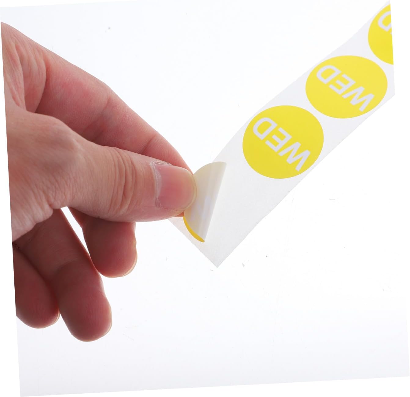7 Rolls Weekday Label Stickers Adhesive Date Marking Dots for Restaurant Management Removable Day of Week Stickers for Calendars Notebooks and Meal Prep