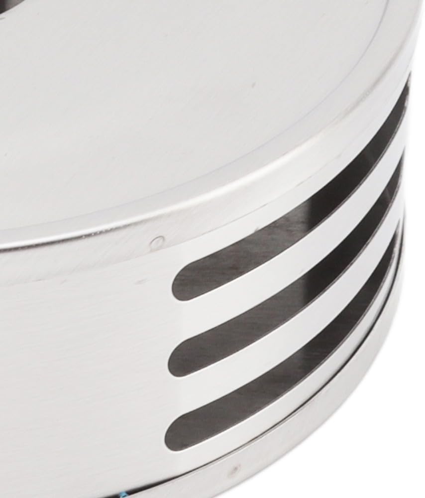 Silver Stainless Steel Tea Warmer Candle Heater Ventilation Hole Teapot Heater Coffee Heating Accessories(Transverse Hole)