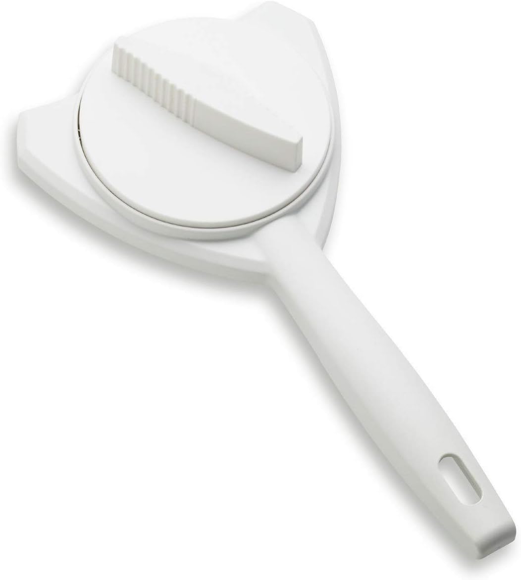 KUHN RIKON Strain-Free Gripper Opener for Jars and Bottles, 10 x 5 x 2.25 inches, White