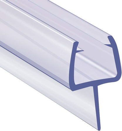 Shower Room Glass Door Bottom Gap Seal Strip for 1/2 Inch Glass, 27.5" Long Sweep Stop Shower Leaking