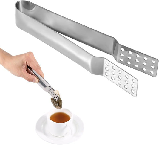 Tea Bag Squeezer,Stainless Steel Tea Bags Clips,for Loosing Leaf,Gripping Ice Cube,Sugar,Steeper Tongs,Strainer Holder Grip,Tea Strainers and Filters,Teas Bag Strainer Tongs