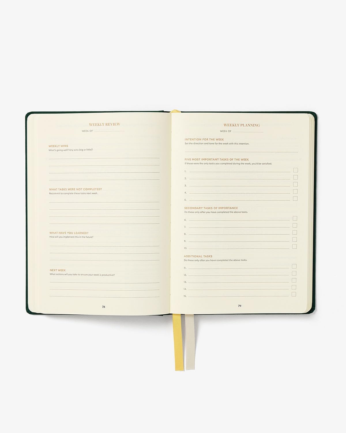 Intelligent Change - 3-Month Productivity Planner, Productivity Tools for Time-Management and Mindfulness, Daily To-Do List, A5 Undated Quarterly Planner, Beige (Beige)