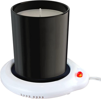 Candle Warmer for Home & Office. Great for Warming Up Cups, Coffee Mugs, Wax, and Beverages on Desks, Tables & Countertops. Electric Heated Plate Warms Quickly. Enjoy Hot Drinks on Cold Days.