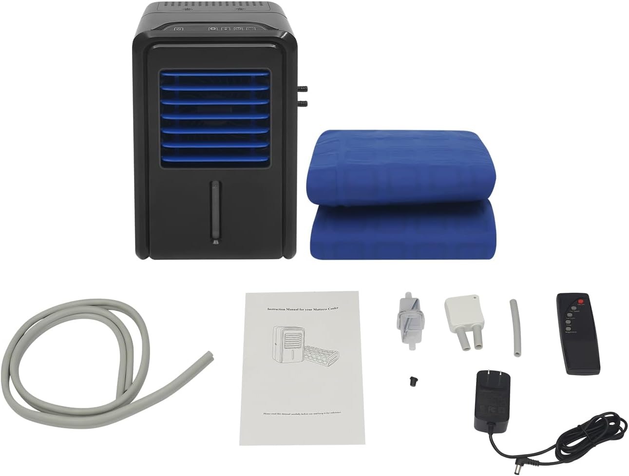 Cold Water Mattress Cooling Bed Pad for Hot Sleepers (63'' x 55'') | Bed Cooling System with Cooler, Cools 37-46°F Cooling Mattress Pad, 4 Speeds 2500 RPM, 48dB Quiet, with Remote Control