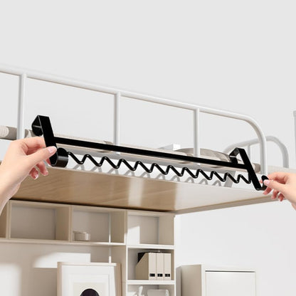 Bedside Hanging Hook Rack Over Bed Clothes Hook for Towels Coats Clothes Fits Bunk Bed Dorm Room Organizer 15.74X3.93X1.25In