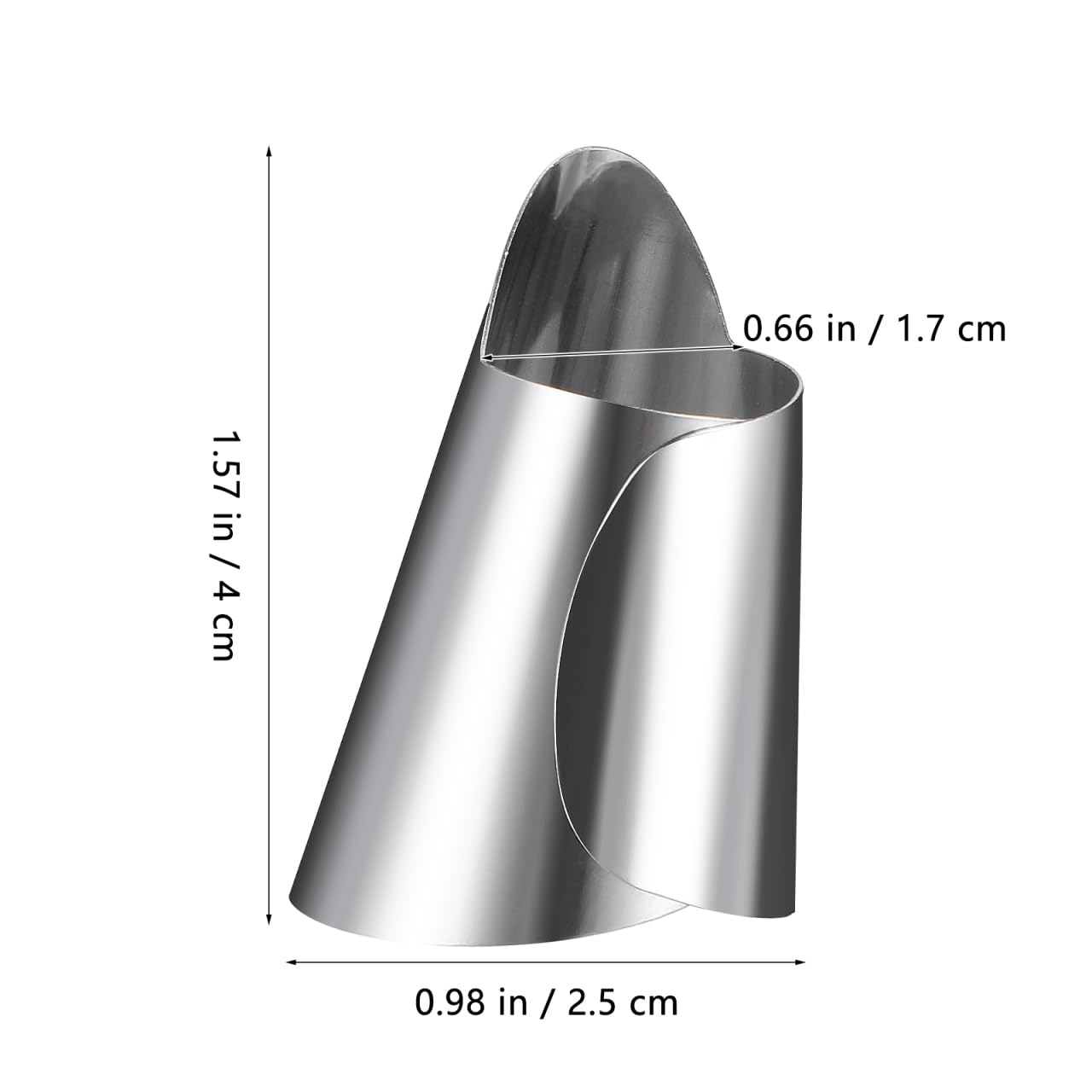FRCOLOR 4Pcs Finger Protector Guard Set Stainless Steel Nail Cover Adjustable Kitchen Tool for Peeling Cutting Shelling