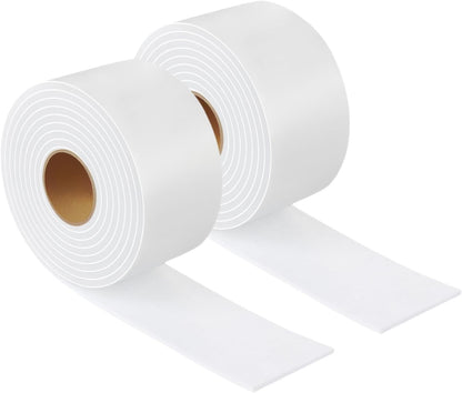 Felt Strips with Adhesive Backing Heavy Duty Cuttable Felt Tape Roll Furniture Pads for Chair Legs - Protecting Hardwood Floors, Chair Wall Protector (Black, 80 x 0.5 x 0.14 Inch)