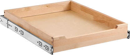 VEVOR Pull Out Cabinet Organizer, 14"W x 21"D Cabinet Drawer, Soft Close Slide out Shelf, Heavy-Duty Sliding Wood Drawer, Bottom Mount Size（14.5"W x 23"D）and Side Mount Size（15"W x 23"D） | Heavy-Duty Sliding Shelf with Bottom or Side Mounting for