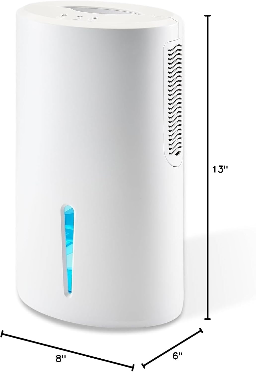 Small Dehumidifier for Bedroom up to 1000 Sq.Ft with Drain Hose, 68 OZ, Auto Shut-Off, Mini Dehumidifier with 7 Color ambient Lights for Bathroom, Basement, Closet, Garage, RV