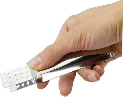 2PCS Stainless Steel Tea Bag Tongs, Mini Food Tongs Teabag Squeezer Sugar Serving for Tea Ice Cube Sugar