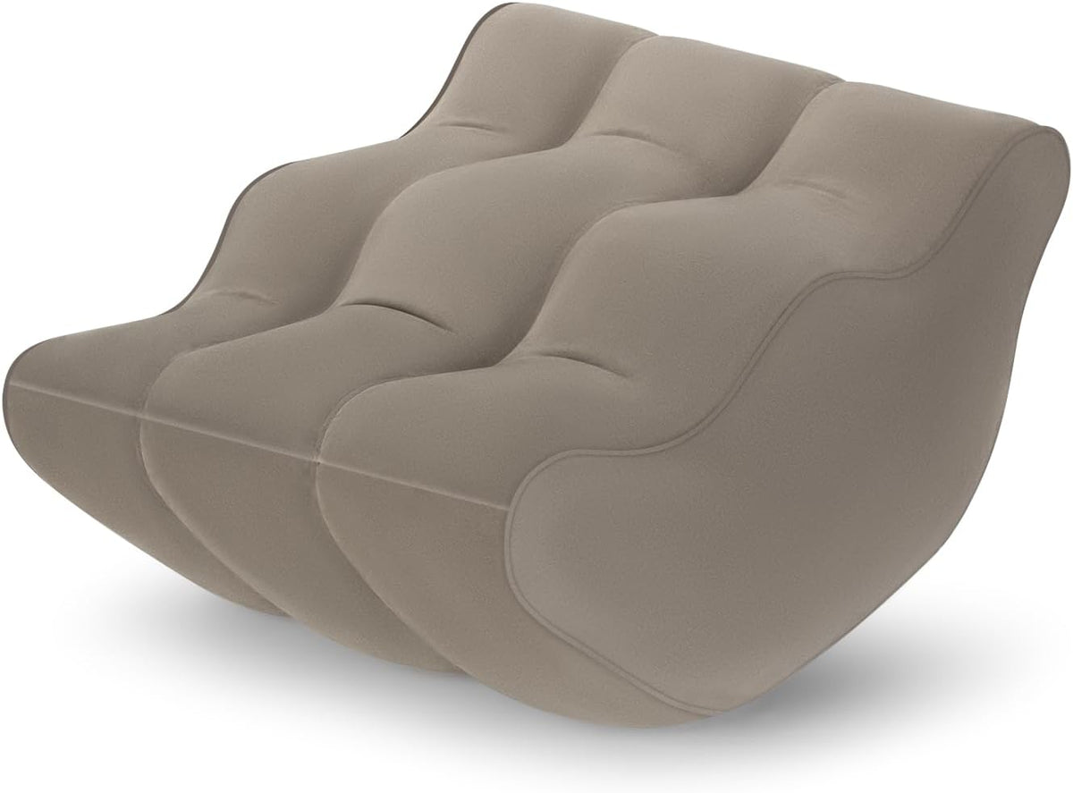 Inflatable Leg Elevation Pillow After Surgery, Wedge Leg Knee Elevating Pillows for Blood Circulation for Traveling, Injury Recovery, Swelling, Leg Support Cushion Knee Hip Ankles Pain