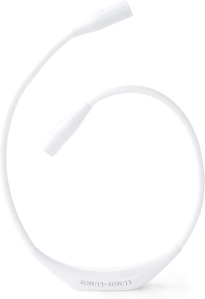 Lumos Knitting Light, Crafter Light Around Neck for Knitters and Crocheters, 3 Colors & Adjustable Brightness. Portable, Wearable, Rechargeable&Long Lasting (White)