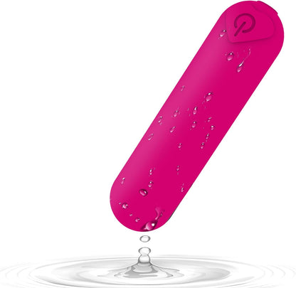 Mini Handheld Electric Back Massager Waterproof Quite Massager, Portable Massager for Back Neck Shoulder Body,Light Purple