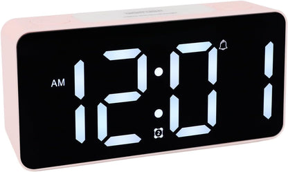 Extra Alarm Clock, Large LED Display Dual Alarm Clock with Bed Shaker, LED Digital Bed Shaking with Corded for Heavy Sleepers