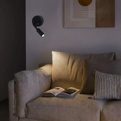 LED Reading Lamp 3W Warm White 3000K for Reading Books Black Plug Cord 2PCS (RS032)