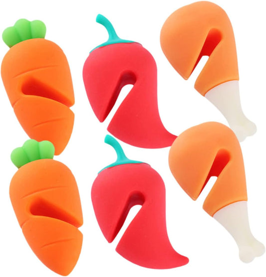6pcs Silicone Lid Lifter Boil Stoppers for Kitchen Cooking