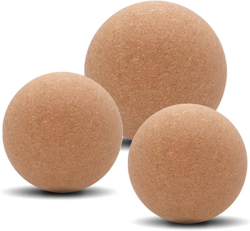 KITWILD Cork Peanut Massage Ball | Peanut Double Lacrosse Massage Ball, Deep Tissue Muscle Massage, Myofascial Release, Muscle Knots, Yoga Therapy