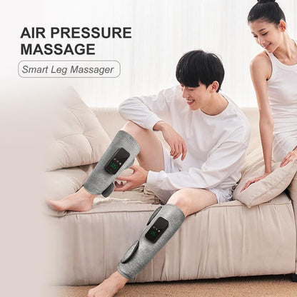 Cordless Calf Massager with Heat & Air Compression, Leg Massager (1PCS) | 5 Heat Levels, 3 Modes & 3 Intensities, Improve Muscle Performance, Promote Blood Circulation, Relieve Calf Soreness
