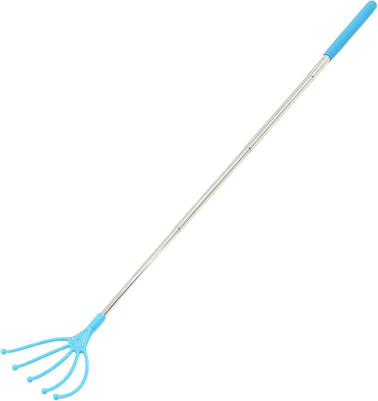 Silicone Back Scratching Tool Extendable Telescopic Back Scratcher Skin Safe Bristle Claw Back Scratcher with Folding Handle