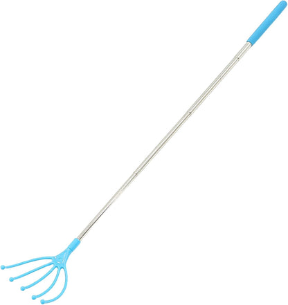 Silicone Back Scratching Tool Extendable Telescopic Back Scratcher Skin Safe Bristle Claw Back Scratcher with Folding Handle