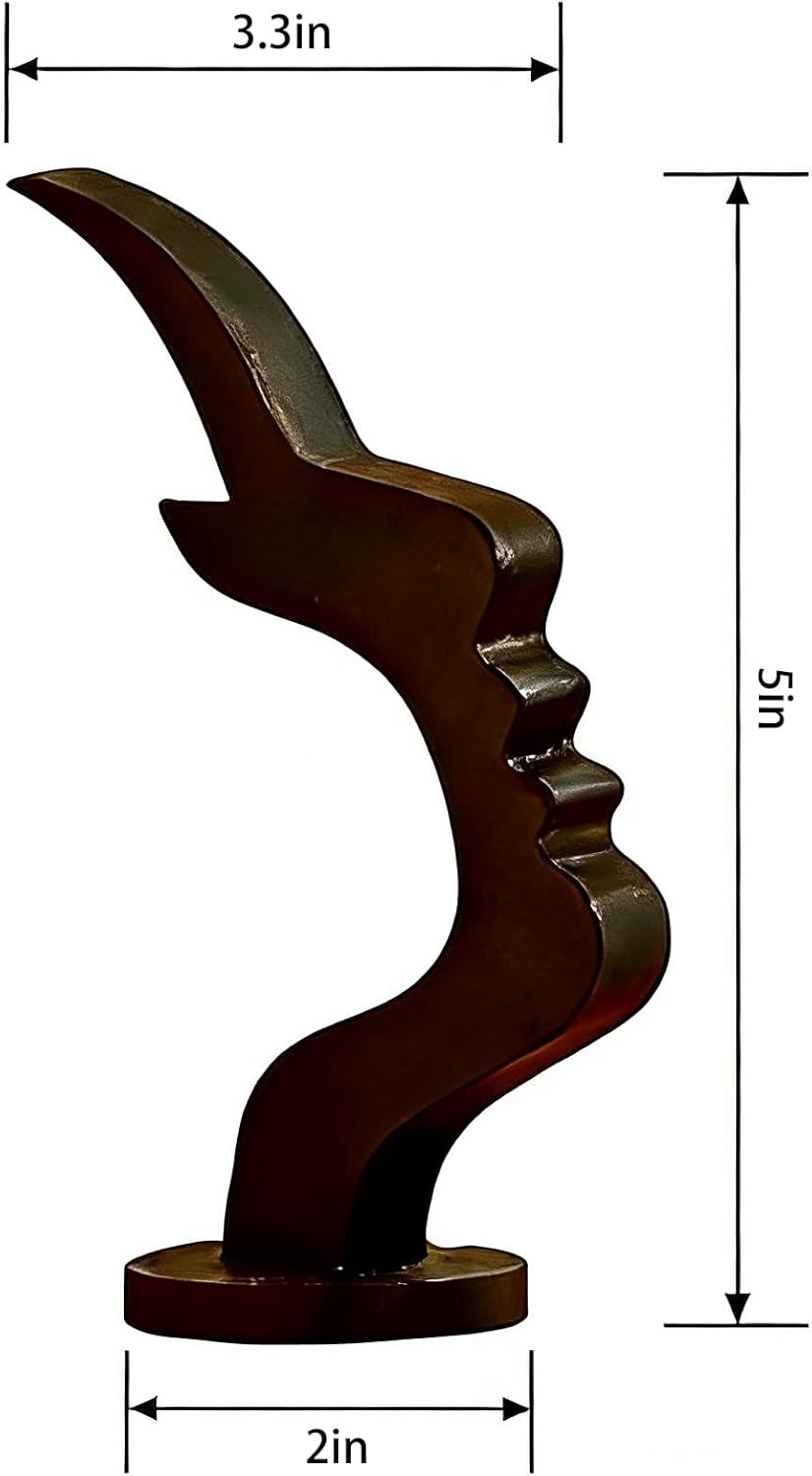 2-Pack Face-Shaped Glasses & Sunglasses Holder Stand for Desk | 2-pack face-shaped glasses holder stand for eyeglasses, sunglasses, desk, nightstand, office and home decor display.