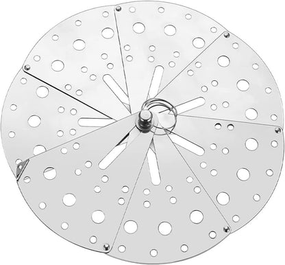 Cabilock Spill Stopper Lid Cover Stainless Steel Adjustable Expandable Boil Over Safeguard Pot Pan Lid Overflow Stopper for Kitchen Tool Silver