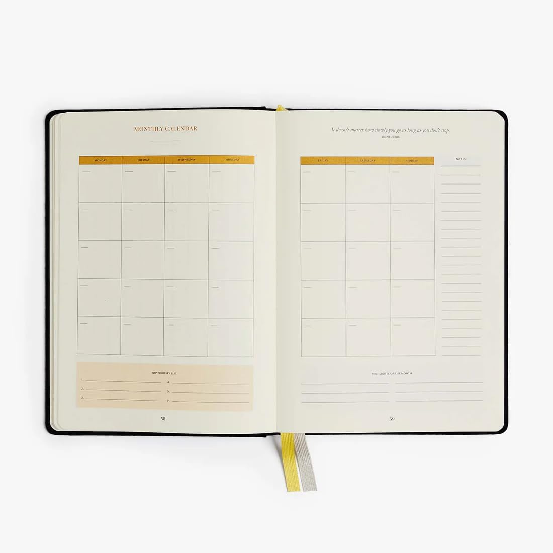 Intelligent Change - 3-Month Productivity Planner, Productivity Tools for Time-Management and Mindfulness, Daily To-Do List, A5 Undated Quarterly Planner, Beige (Beige)
