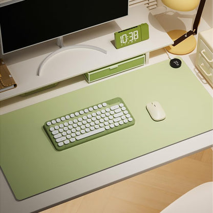Heated Desk Pad 31.5×13 Inch - 3-Speed Touch Control Large Heated Mouse Mat with 3-Hour Auto Shut-Off, Non-Slip Silicone Eye Protection Warm Desk Mat for Office and Home (Light Gray)