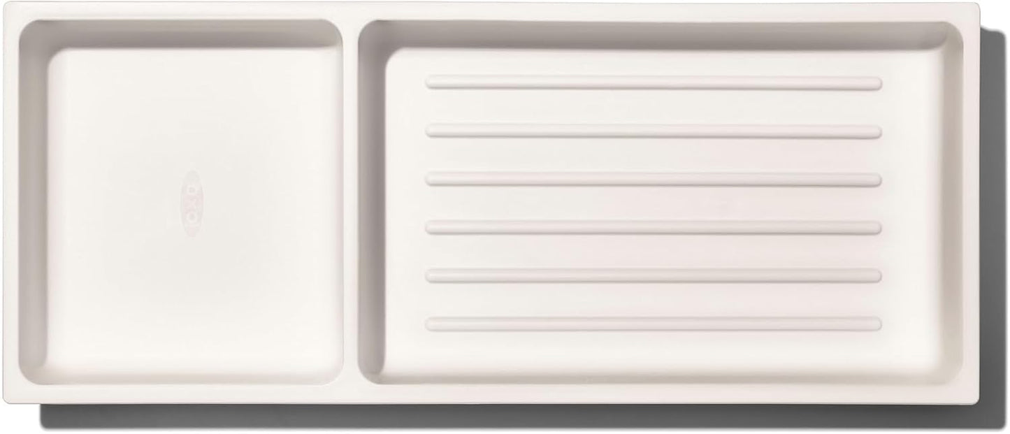 OXO Good Grips Kitchen, Compact Spice Drawer Organizer, White