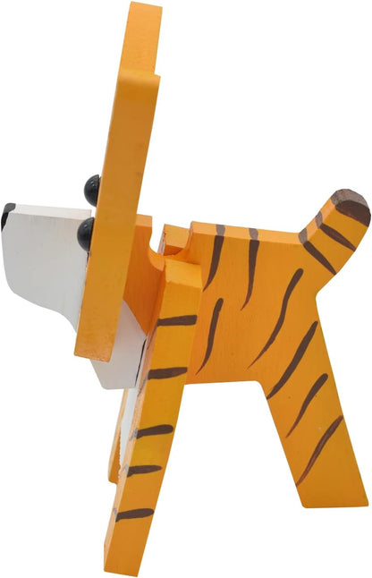 Creative Glasses Holder Stand, 3D Wooden Puzzle Animal Eyeglass Stand Home Office Desk Décor Gift (Cat)
