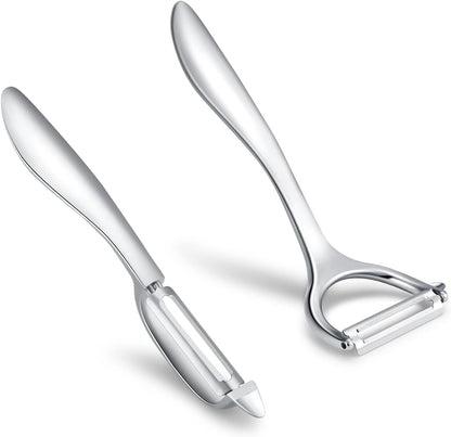 Set of 2 Stainless Steel Vegetable Peeler,Y-Shaped and I-Shaped Stainless Steel Peelers For Potatoes, All Fruits & Veggies¡­ | Set of 2,Y-Shaped and I-Shaped