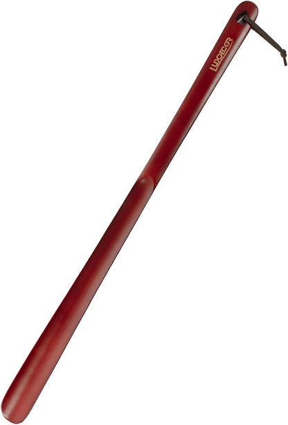 Luxdecor Long Handled Wooden Shoehorns-24in Wooden Long Handle Shoe Horn for Seinors Men Boot Jack Shoe Helper for Women