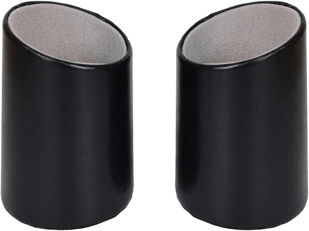 2 Pack Eyeglasses Holder PU Leather Glasses Stand Case Holder for Desks or Nightstands