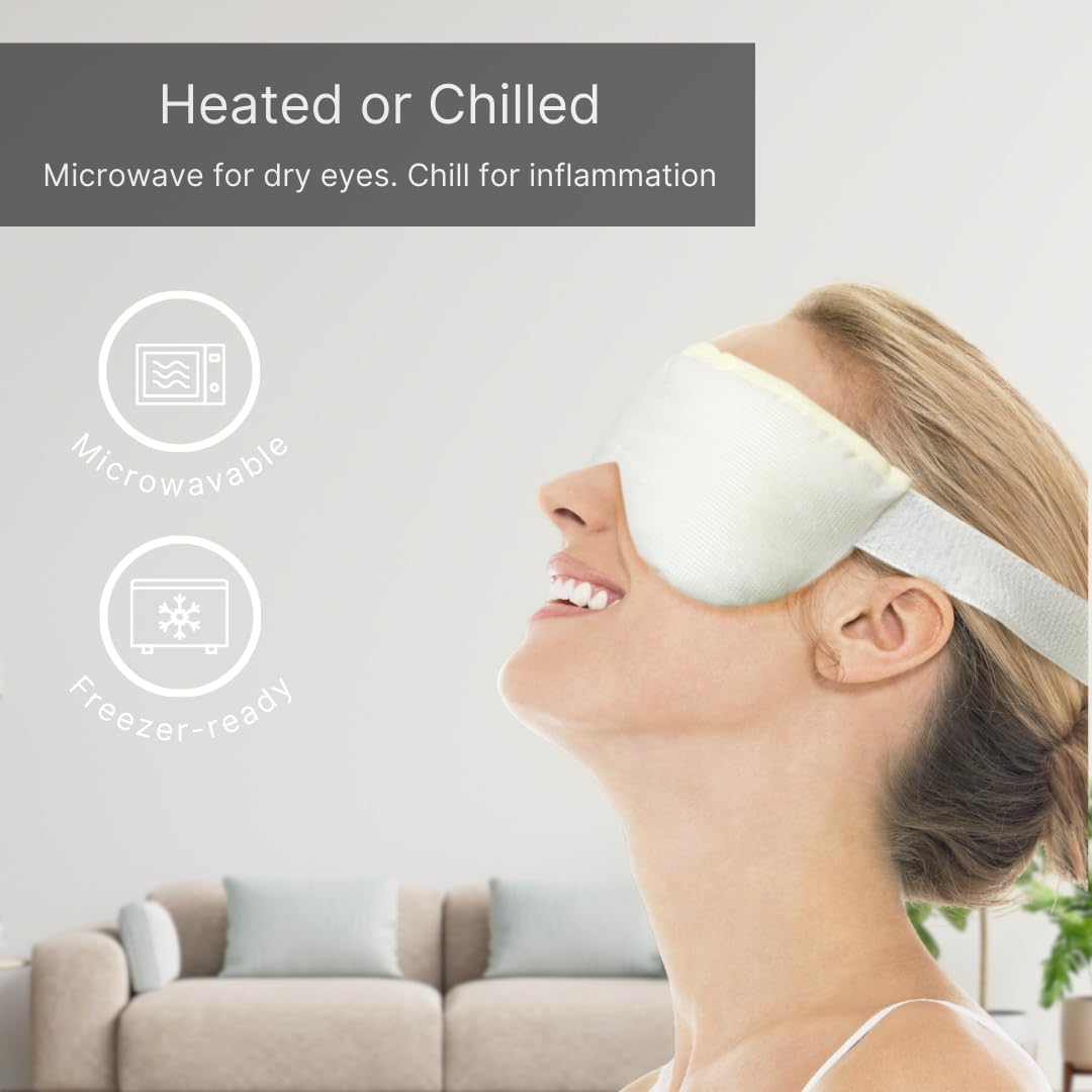 NatraCure Steam Heated Eye Mask – Warm Compress for Eyes, Microwavable for Dry Eyes, Stye Eye Treatment, Heated Eye Masks for Dry Eyes, Steam Eye Mask for Dry Eyes - 417SB RET