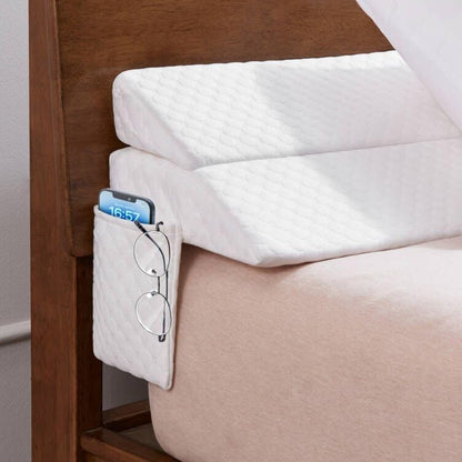 EUHAMS Queen Size Bed Wedge Pillow - Bed Gap Filler Mattress Wedge Headboard Pillow Close The Gap 0-7" Between Your Headboard and Mattress or Wall for Sleeping Backrest Pillow (60"x10"x6" Gray)