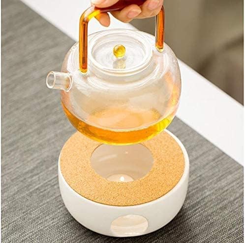 KiaoTime Ceramic Teapot Warmer, Tea Warmer for Glass Teapot, cast Iron teapot Stainless Steel, Ceramic Teapot, Tea Kettles,and Other heatproof Dish Warming Use