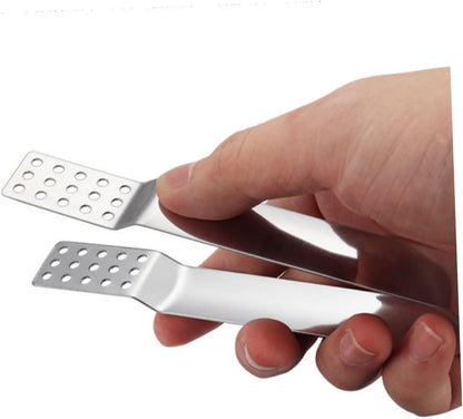 2PCS Stainless Steel Tea Bag Tongs, Mini Food Tongs Teabag Squeezer Sugar Serving for Tea Ice Cube Sugar