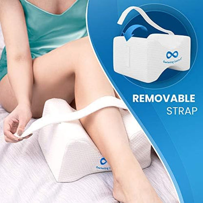 Everlasting Comfort Knee Pillow & Half Moon Pillow - Sleep Harmony Set for Pain Relief & Postural Support - Align Your Spine, Relieve Pressure, and Enhance Comfort