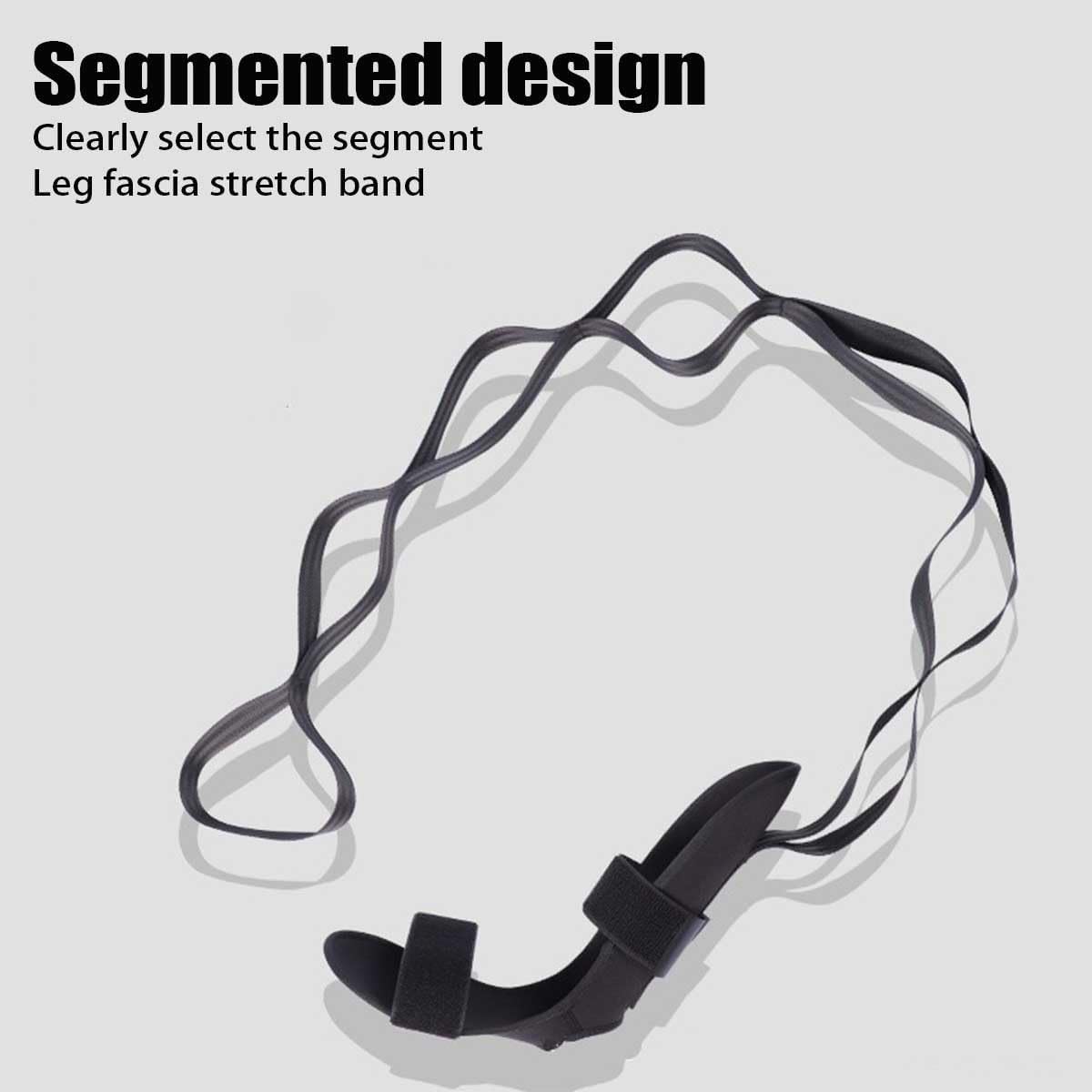 Stretching Strap with Loops and Detachable Foot,Fascia Stretcher,Foot and Calf Stretcher,Increasing Mobility,Foot Leg Stretch Strap for Yoga,Gymnastics,and Flexibility Training