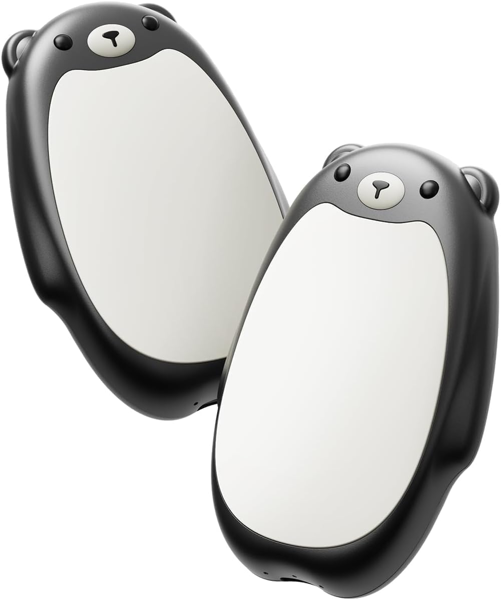 SWEETFULL Hand Warmers Rechargeable, 2-in-1 Magnetic Bear Electric | Cute Bear; Snap Together/Split Use; 3 Heat Levels; UL Safe; Reusable Portable Pocket Warmer for Kids & Wife, Camping & Gifts