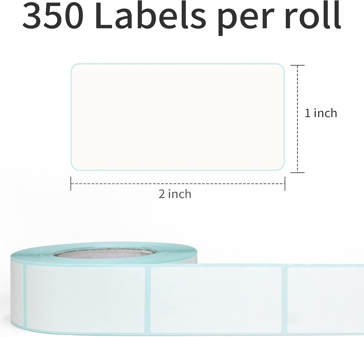 L LIKED Blank 1 x 2 Inch Dissolvable Labels Food Rotation 2 Rolls | Inkjet/laser printers compatible, DIY templates. -40~150°F. Fits glass/wood/metal/plastic. For food prep info