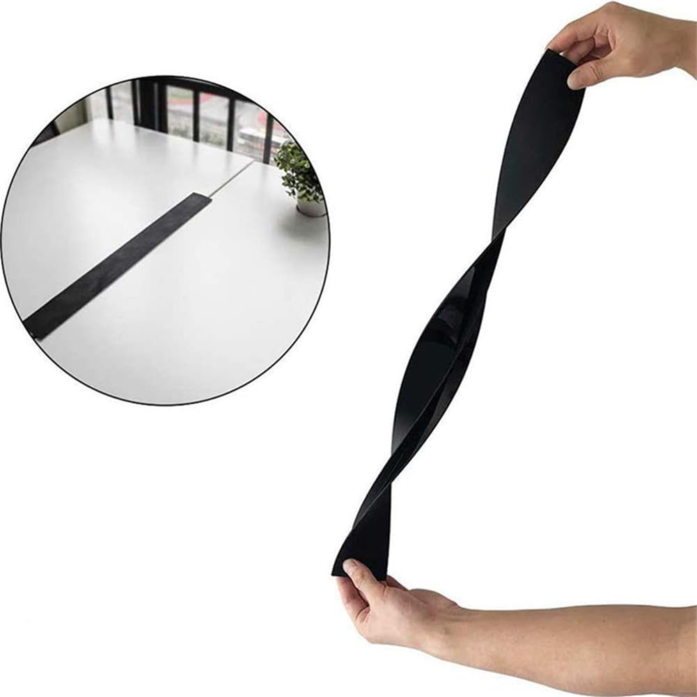 Silicone Stove Gap Covers (1 Pack), Heat Resistant Oven Gap Filler Seals Gaps Between Stovetop and Counter, Easy to Clean 21 Inches, Black