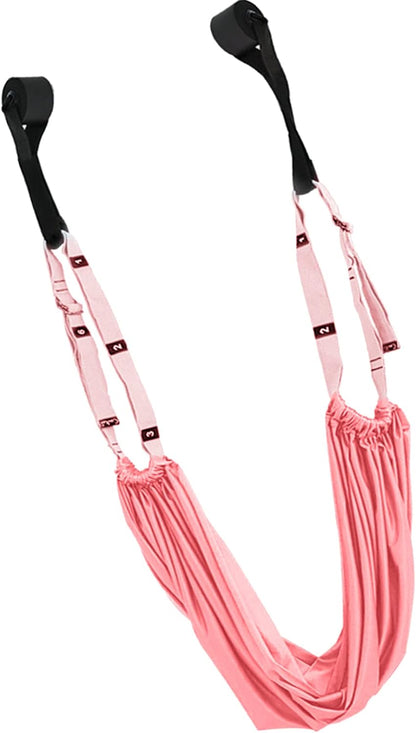 Waist Back Leg Stretch Strap Yoga Fitness Band,Stretching Equipment with Door Anchor for Dance Aerial Yoga Ballet Leg Stretching Exercise ()