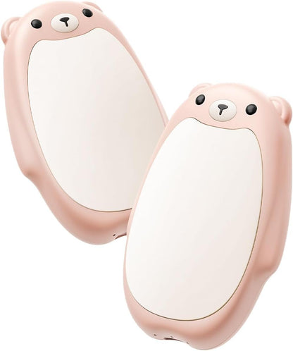 SWEETFULL Hand Warmers Rechargeable, 2-in-1 Magnetic Bear Electric | Cute Bear; Snap Together/Split Use; 3 Heat Levels; UL Safe; Reusable Portable Pocket Warmer for Kids & Wife, Camping & Gifts